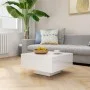 Glossy white engineered wood coffee table 60x60x31.5 cm by vidaXL, Coffee table - Ref: Foro24-806891, Price: 66,97 €, Discoun...