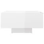 Glossy white engineered wood coffee table 60x60x31.5 cm by vidaXL, Coffee table - Ref: Foro24-806891, Price: 66,97 €, Discoun...