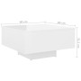 Glänzend weißer Couchtisch aus Holzwerkstoff, 60 x 60 x 31,5 cm von vidaXL, Couchtisch - Ref: Foro24-806891, Preis: 69,59 €, ...