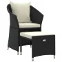 Set mit 2 Gartenmöbeln und Kissen Kunstrattan schwarz von vidaXL, Gartensets - Ref: Foro24-319684, Preis: 150,79 €, Rabatt: %
