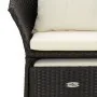 Set mit 2 Gartenmöbeln und Kissen Kunstrattan schwarz von vidaXL, Gartensets - Ref: Foro24-319684, Preis: 150,79 €, Rabatt: %