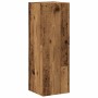 Conjunto de mueble de TV 8 piezas montado la pared madera vieja
