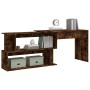 Eckschreibtisch aus geräuchertem Eichensperrholz 200x50x76 cm von vidaXL, Schreibtische - Ref: Foro24-815423, Preis: 91,85 €,...