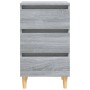 2 pcs bedside tables with Sonoma gray wood legs 40x35x69 cm by vidaXL, Nightstands - Ref: Foro24-813137, Price: 127,75 €, Dis...