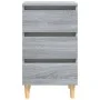 2 pcs bedside tables with Sonoma gray wood legs 40x35x69 cm by vidaXL, Nightstands - Ref: Foro24-813137, Price: 125,78 €, Dis...