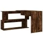 Eckschreibtisch aus geräuchertem Eichensperrholz 200x50x76 cm von vidaXL, Schreibtische - Ref: Foro24-815423, Preis: 89,54 €,...