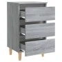 2 pcs bedside tables with Sonoma gray wood legs 40x35x69 cm by vidaXL, Nightstands - Ref: Foro24-813137, Price: 125,78 €, Dis...