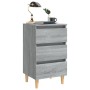 2 pcs bedside tables with Sonoma gray wood legs 40x35x69 cm by vidaXL, Nightstands - Ref: Foro24-813137, Price: 127,75 €, Dis...