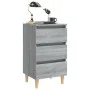 2 pcs bedside tables with Sonoma gray wood legs 40x35x69 cm by vidaXL, Nightstands - Ref: Foro24-813137, Price: 125,78 €, Dis...
