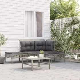 4-piece garden furniture set and gray synthetic rattan cushions by vidaXL, Garden sets - Ref: Foro24-319662, Price: 247,70 €,...