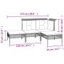 4-teiliges Gartenmöbel-Set und graue synthetische Rattankissen von vidaXL, Gartensets - Ref: Foro24-319662, Preis: 252,15 €, ...
