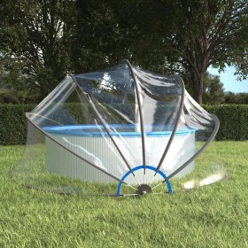 Cúpula para piscina redonda PVC 467x234 cm