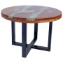 Mesa de centro de resina de teca 60 cm