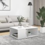 Mesa de centro madera contrachapada blanco 90x67x33 cm de vidaXL, Mesas de centro - Ref: Foro24-806903, Precio: 56,25 €, Desc...