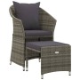 Set de muebles de jardín 2 pzas cojines ratán sintético gris de vidaXL, Conjuntos de jardín - Ref: Foro24-319685, Precio: 127...