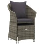 Set de muebles de jardín 2 pzas cojines ratán sintético gris de vidaXL, Conjuntos de jardín - Ref: Foro24-319685, Precio: 127...