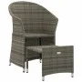 Set de muebles de jardín 2 pzas cojines ratán sintético gris de vidaXL, Conjuntos de jardín - Ref: Foro24-319685, Precio: 135...