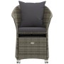 Set de muebles de jardín 2 pzas cojines ratán sintético gris de vidaXL, Conjuntos de jardín - Ref: Foro24-319685, Precio: 127...
