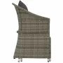 Set de muebles de jardín 2 pzas cojines ratán sintético gris de vidaXL, Conjuntos de jardín - Ref: Foro24-319685, Precio: 135...
