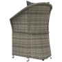 Set de muebles de jardín 2 pzas cojines ratán sintético gris de vidaXL, Conjuntos de jardín - Ref: Foro24-319685, Precio: 127...