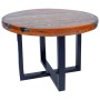 Mesa de centro de resina de teca 60 cm