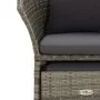 Set de muebles de jardín 2 pzas cojines ratán sintético gris de vidaXL, Conjuntos de jardín - Ref: Foro24-319685, Precio: 135...