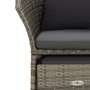 Set de muebles de jardín 2 pzas cojines ratán sintético gris de vidaXL, Conjuntos de jardín - Ref: Foro24-319685, Precio: 127...