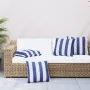 Cojines 4 unidades tela a rayas azul y blanco 60x60 cm de vidaXL, Cojines - Ref: Foro24-360418, Precio: 53,81 €, Descuento: %