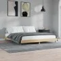 Sonoma oak engineered wood bed frame 140x200 cm by vidaXL, Beds and slatted bases - Ref: Foro24-832248, Price: 129,23 €, Disc...