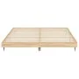 Sonoma oak engineered wood bed frame 140x200 cm by vidaXL, Beds and slatted bases - Ref: Foro24-832248, Price: 129,23 €, Disc...