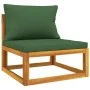 Garden sofas 2 pieces with solid acacia wood cushions by vidaXL, Modular outdoor sofas - Ref: Foro24-360019, Price: 158,27 €,...