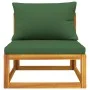 Garden sofas 2 pieces with solid acacia wood cushions by vidaXL, Modular outdoor sofas - Ref: Foro24-360019, Price: 158,27 €,...