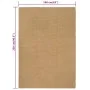 Alfombra rectangular yute natural 160x230 cm de vidaXL, Alfombras - Ref: Foro24-345102, Precio: 85,08 €, Descuento: %