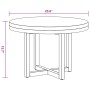Mesa de centro de resina de teca 60 cm