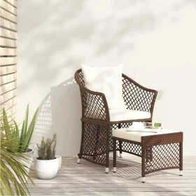 Garden furniture set, 2 pieces, with brown synthetic rattan cushions. by vidaXL, Garden sets - Ref: Foro24-319686, Price: 155...