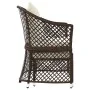 2-teiliges Gartenmöbel-Set und Kissen Kunstrattan braun von vidaXL, Gartensets - Ref: Foro24-319686, Preis: 155,46 €, Rabatt: %