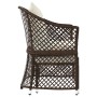 2-teiliges Gartenmöbel-Set und Kissen Kunstrattan braun von vidaXL, Gartensets - Ref: Foro24-319686, Preis: 138,71 €, Rabatt: %