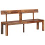 Banco con respaldo madera maciza de acacia gris 160 cm de vidaXL, Bancos de comedor y cocina - Ref: Foro24-353312, Precio: 20...