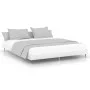 White engineered wood bed frame 120x200 cm by vidaXL, Beds and slatted bases - Ref: Foro24-832253, Price: 94,45 €, Discount: %