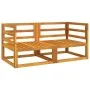 Modulare Ecksofas, 2 Einheiten, Akazienholz mit taupegrauen Kissen von vidaXL, Modulare Sofas für den Außenbereich - Ref: For...