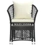 2-piece garden furniture set and black synthetic rattan cushions by vidaXL, Garden sets - Ref: Foro24-319687, Price: 141,63 €...
