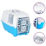 White blue polypropylene pet carrier 48x31.5x33 cm by vidaXL, Pet carriers and boxes - Ref: Foro24-172216, Price: 35,07 €, Di...