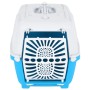 White blue polypropylene pet carrier 48x31.5x33 cm by vidaXL, Pet carriers and boxes - Ref: Foro24-172216, Price: 35,07 €, Di...