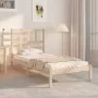 Solid wood bed frame 100x200 cm by vidaXL, Beds and slatted bases - Ref: Foro24-3105940, Price: 89,37 €, Discount: %