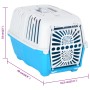 White blue polypropylene pet carrier 48x31.5x33 cm by vidaXL, Pet carriers and boxes - Ref: Foro24-172216, Price: 35,07 €, Di...