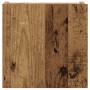 Conjunto de mueble de TV 6 piezas montado la pared madera vieja