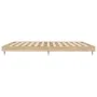 Sonoma oak engineered wood bed frame 120x200 cm by vidaXL, Beds and slatted bases - Ref: Foro24-832256, Price: 88,00 €, Disco...