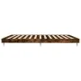 Smoked oak engineered wood bed frame 120x200cm by vidaXL, Beds and slatted bases - Ref: Foro24-832258, Price: 89,31 €, Discou...