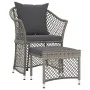 Garden furniture set 2 pieces with gray synthetic rattan cushions by vidaXL, Garden sets - Ref: Foro24-319688, Price: 132,35 ...