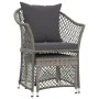 Garden furniture set 2 pieces with gray synthetic rattan cushions by vidaXL, Garden sets - Ref: Foro24-319688, Price: 132,35 ...